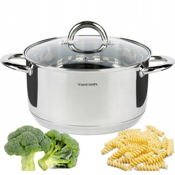 GARNEK 3L ZE STALI NIERDZEWNEJ 20CM INDUKCJA GAZ