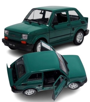 Autko Resorak FIAT 126p MALUCH stare samochody PRL DUŻY MODEL 1:21 kolekcja