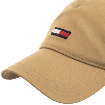 Czapka z daszkiem Tommy Hilfiger Elongated Beżowa