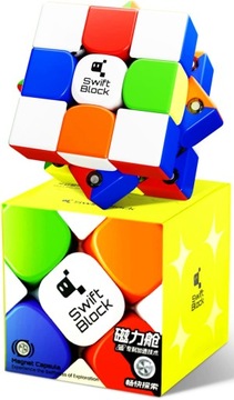 ПРОФЕССИОНАЛЬНЫЙ МАГНИТНЫЙ КУБ 3x3x3 Swift Block 355s + ПОДСТАВКА