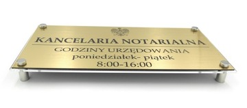 TABLICZKA Kancelaria Prawna DYSTANSE 295x145mm