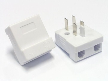 Телефонный адаптер 6p4c RJ11 - вилка старого типа