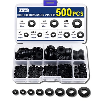 500x PODKŁADKI POD ŚRUBĘ WKRĘT DYSTANSE GUMOWE M2/M2.5/M3/M4/M5/M6/M8/M10