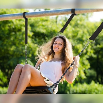 крепление к качелям, гамаку, стулу, тросы, ленты, черные ремни, 2 шт.