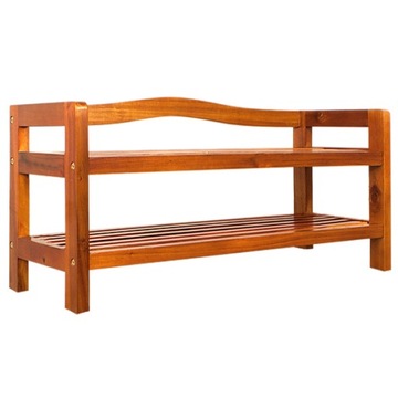 SZAFKA NA BUTY Z DREWNA AKACJOWEGO 42x74x26 cm
