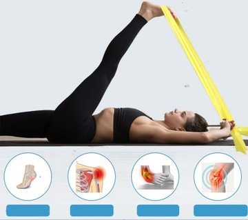 ЛЕНТА РЕАБИЛИТАЦИОННАЯ ДЛЯ ТРЕНИРОВОК И ФИТНЕСА 9-11кг 2М СОПРОТИВЛЕНИЕ 4/7