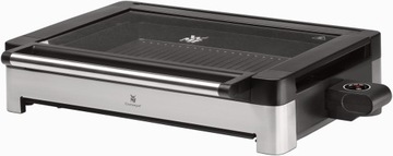 Grill elektryczny z pokrywą opiekacz do grillowania bezpieczny kompaktowy