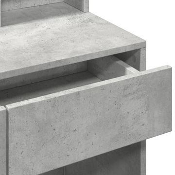 ТЮРЁМНЫЙ СТОЛИК СО СВЕТОДИОДНОЙ ПОДСВЕТКОЙ БЕТОН СЕРЫЙ 80Х41Х144.5СМ