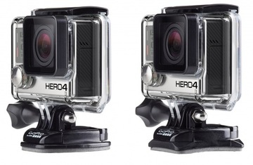 Набор из 6 креплений GoPro: 3 изогнутых + 3 плоских крепления