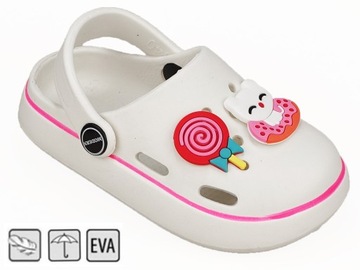 KROKSY KLAPKI OGRODOWE BASENOWE PIANKOWE DZIĘCIECE KROKODYLKI