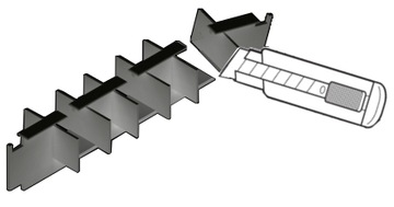 Соединитель ПВХ для потолочного карниза, черный