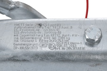 Обгонное устройство прицепа KNOTT 2700 кг инерционный тормоз KF27B K27A