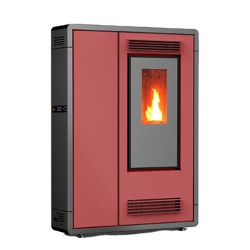 Piec na pellet wolnostojący 7,5kW koza stalowy kominek aplikacja Thunder