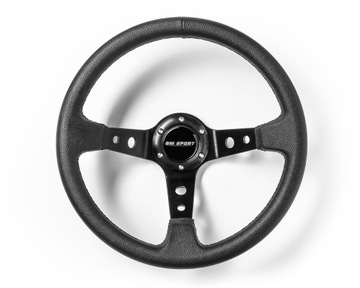 РУЛЕВОЕ КОЛЕСО BM SPORT RALLY 350 мм, КОЖАНОЕ