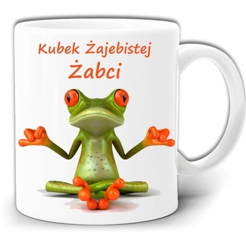 ŻAJEBISTA ŻABA ŻABCIA ŚMIESZNY KUBEK +PUDEŁK GW564