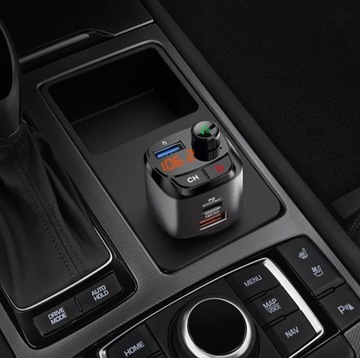 TRANSMITER FM ADAPTER BLUETOOTH USB SD MP3 QC 3.0