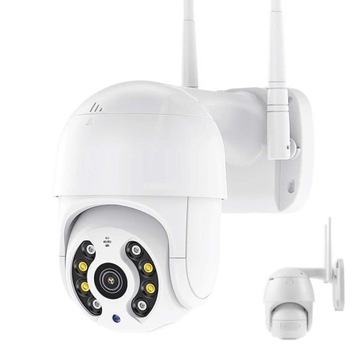 OBROTOWA KAMERA ZEWNĘTRZNA KOPUŁOWA WIFI ZOOM 4X