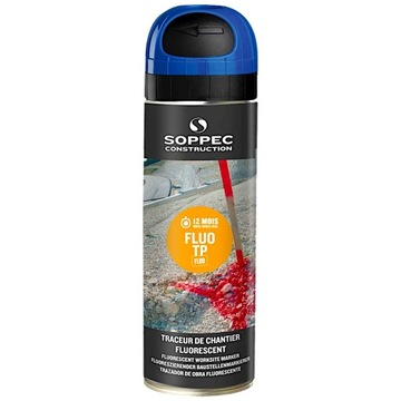 Геодезическая краска Спрей синяя Soppec FLUO TP