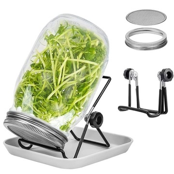 Kieliszek do kiełkowania zestaw 1000 ml słoik do kiełkowania ze szkła 2szt.