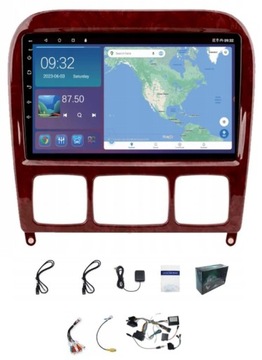 RADIO NAWIGACJA GPS MERCEDES W220 1998-2005 WIFI CARPLAY USB 2GB 64GB