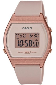 Sportowy zegarek damski na różowym pasku Casio LW-204 + GRAWER