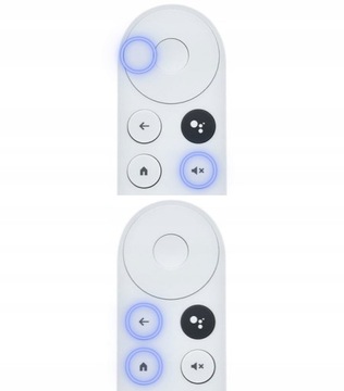 Пульт дистанционного управления для Google TV ChromeCast 4K Snow