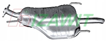TŁUMIK KOŃCOWY OPEL ZAFIRA A 1.6 1.8 2.0 2.2 99-05