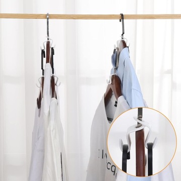 НАБОР 10шт КРЮЧОК-ОРГАНИЗАТОР ДЛЯ ОДЕЖДЫ ВЕШАЛКА ДЛЯ ШКАФА