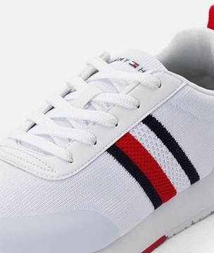 BUTY MĘSKIE TOMMY HILFIGER SKÓRZANE BIAŁE ROZM 41