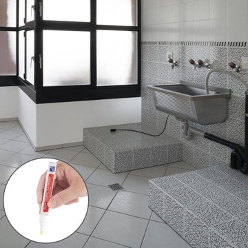 4X Biały marker do fug wodoodporny do renowacji