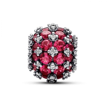 Charms Pandora - Vysadený ružovými kameňmi 792630C03