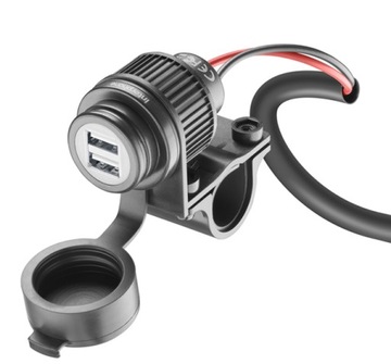 Podwójne gniazdo USB na kierownicę motocykla, quada INTERPHONE