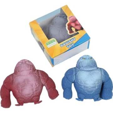 АНТИСТРЕССОВОЕ СЕНСОРНОЕ ПРИКОСНОВЕНИЕ, БОЛЬШАЯ ОБЕЗЬЯНА ГОРИЛЛА, РАСТЯЖАЕМАЯ, МЯГКАЯ РЕЗИНА