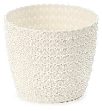 Цветочный горшок Магнолия Джерси, диаметр 190 мм, ламели белые