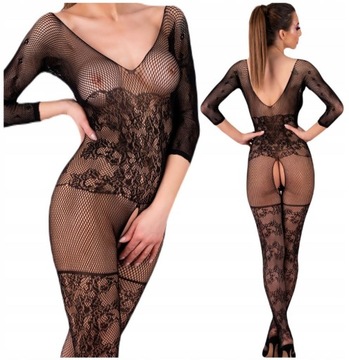 Delikatny Bodystocking Z Dłuższym Rękawem - LivCo Corsetti Celdon
