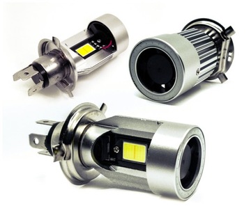 H4 СВЕТОДИОДНАЯ ЛАМПА 25ВТ МОТОЦИКЛ СКУТЕР ВЕРХ БЕЛЫЙ СИНИЙ