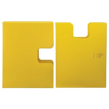 Желтый Картонная коробка Ultra Pro Card Box 15+, 3 упаковки в виде кубика, однотонный желтый