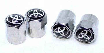 Nakrętki na wentyle TOYOTA metalowe 4 szt.
