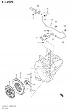 SUZUKI BALENO 2015 - ДАВЛЕНИЕ СЦЕПЛЕНИЯ 1.2 ОРИГИНАЛ