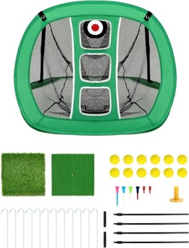 ZESTAW GOLFOWY SIATKA ĆWICZENIA TRENIGN UDERZEŃ DO ŁAPANIA PIŁEK+AKCESORIA