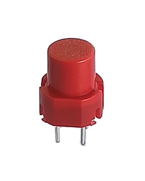 Przycisk klawiaturowy 12mm OKRĄGŁY CZERWONY