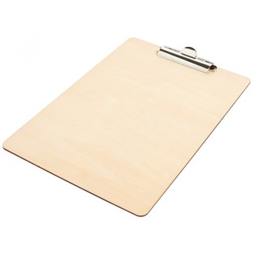 CLIPBOARD DREWNIANY A4 PODKŁADKA Z KLIPSEM DESKA