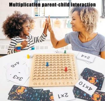 ДЕРЕВЯННАЯ ТАБЛИЦА УМНОЖЕНИЯ ИГРА ДЛЯ ОБУЧЕНИЯ СЧЕТУ