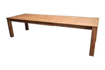 Stół Rozkładany 260 cm Lity Dąb Drewniany Dębowy