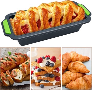 DUŻA SILIKONOWA FORMA DO PIECZENIA CHLEBA PASZTETU CIAST KEKSÓWKA NON-STICK