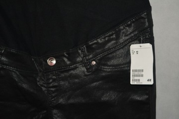 Woskowane spodnie ciążowe H&M 40