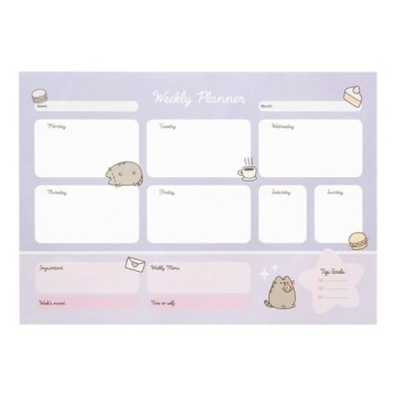 Розклад уроків для школи A3 Pusheen Moments 42x29,7 см Планер тижневий