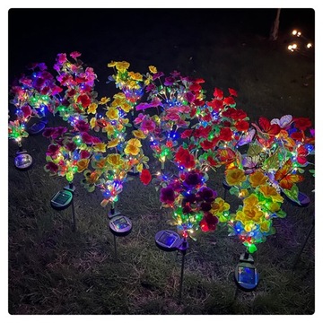 4PCS GIRLANDA SOLARNA LED LANCUCH OGRODOWA Azalea LAMPKI