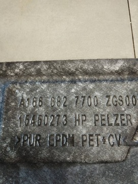 MERCEDES-BENZ GLE W166 TLUMENÍ STĚNY PŘEPÁŽKOVÉ A1666827700 UK