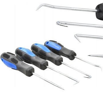 ZESTAW HAKÓW HACZYKÓW DO USZCZELEK I ORINGÓW 4SZT.